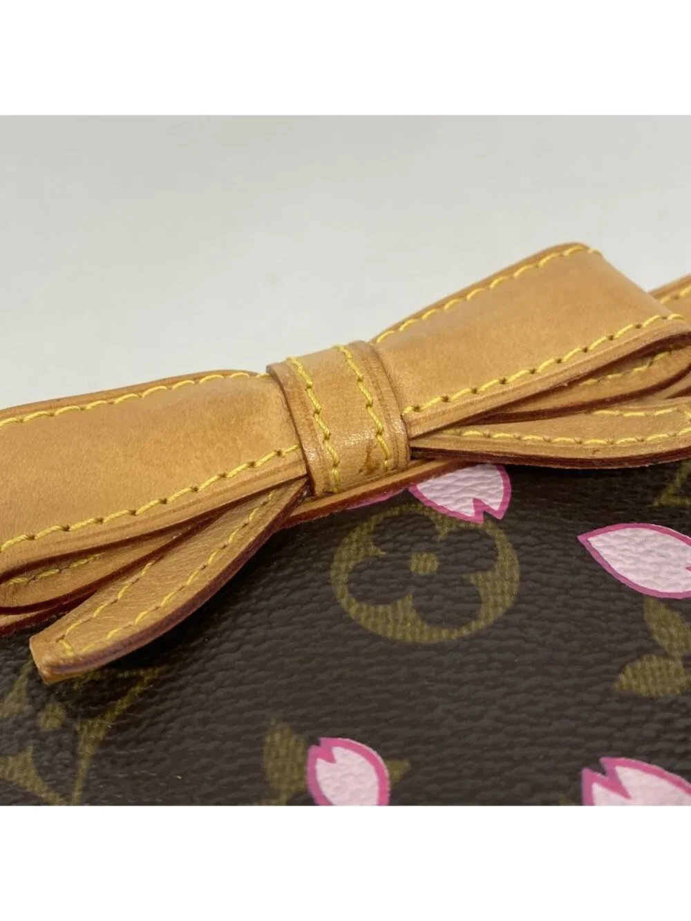 Louis Vuitton Pouch Monogram Cherry Blossom Pochette Accessoires Brown Takashi